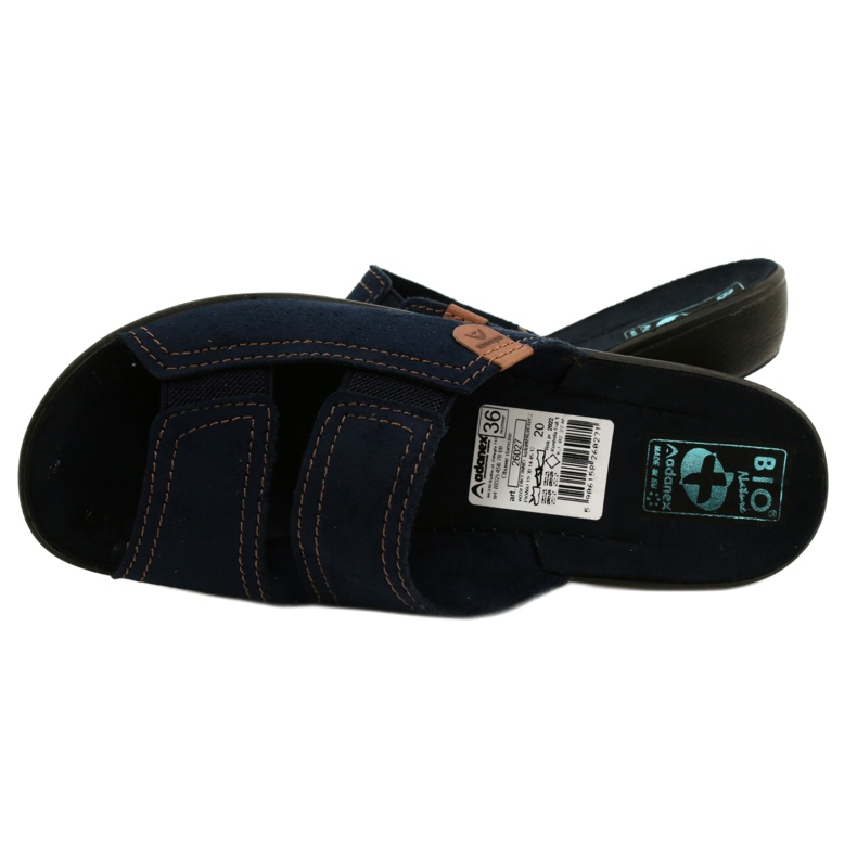 Adanex Dámské pantofle BIO Nature 26027 Námořnická modrá 5