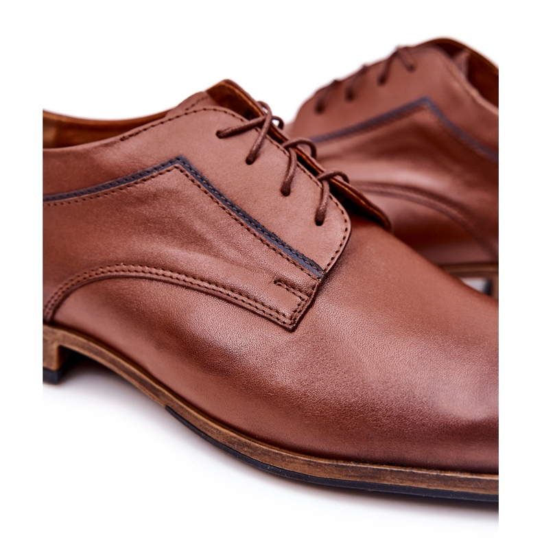 Bednarek Polish Shoes Elegantní kožené boty Bednarek 684 Brown hnědý 1