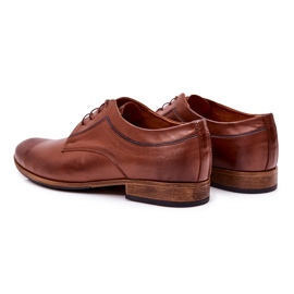 Bednarek Polish Shoes Elegantní kožené boty Bednarek 684 Brown hnědý 2