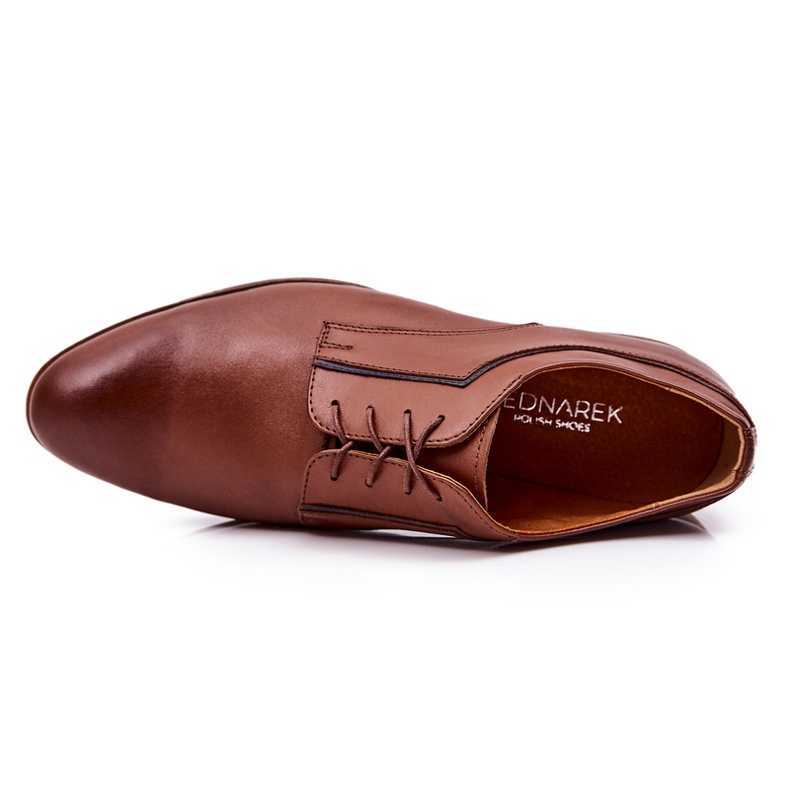 Bednarek Polish Shoes Elegantní kožené boty Bednarek 684 Brown hnědý 3