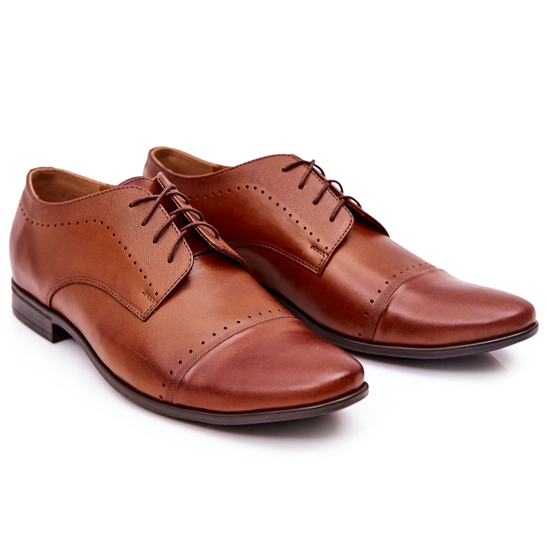 Bednarek Polish Shoes Kožené boty Bednarek 723 Brown hnědý 5