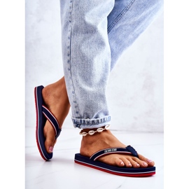 Dámské klasické žabky Big Star JJ274A376 Navy Blue námořnická modř 1