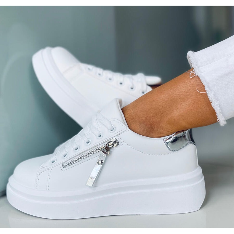 Dámské tenisky Lerato BÍLÁ / STŘÍBRNÁ bílý stříbrný 2