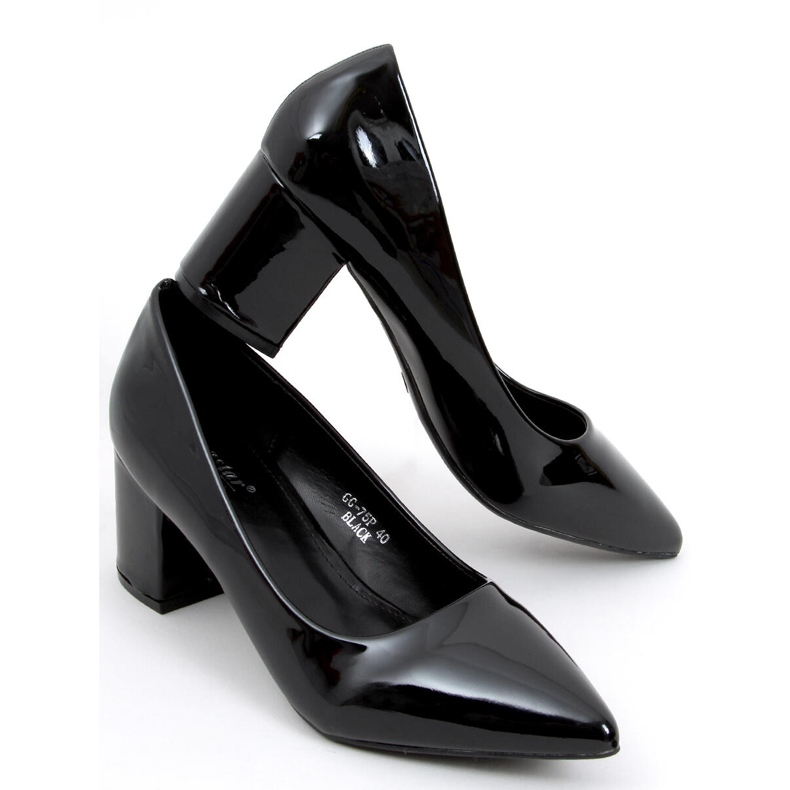 Lodičky na nízkém podpatku Zelia Black černá 1