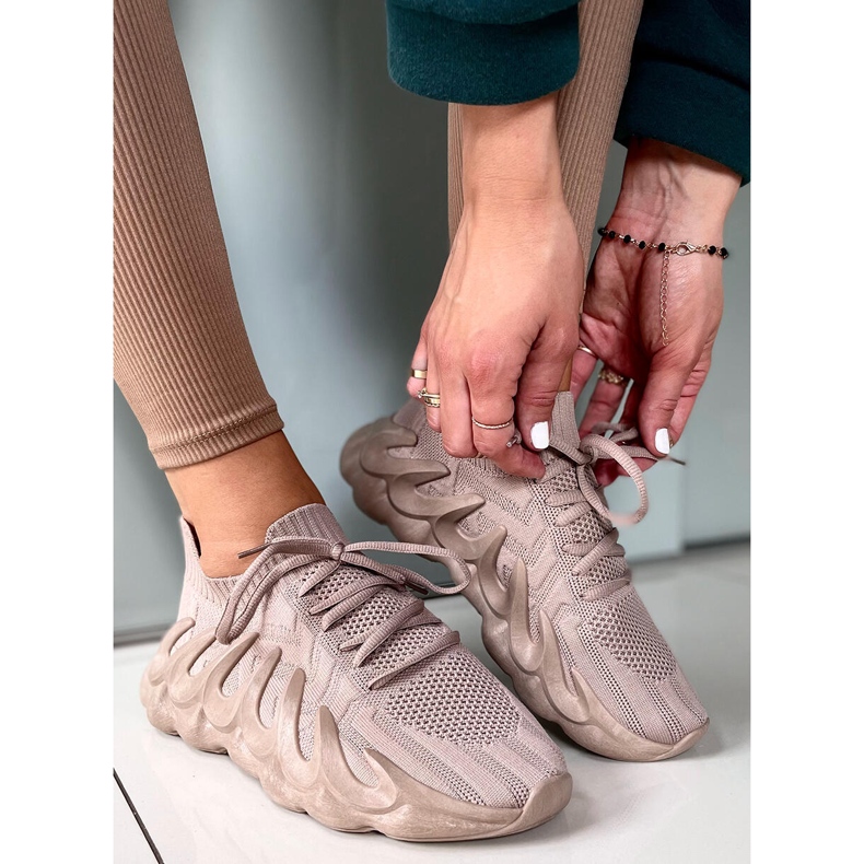 Ponožky Ineng Khaki ponožky béžový 1