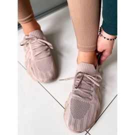Ponožky Ineng Khaki ponožky béžový 5
