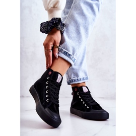 Dámské vysoké tenisky Cross Jeans JJ2R4055C Black černý 2