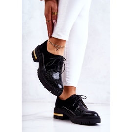 PA2 Dámské kožené boty se zavazováním Černý Merevin černá 2