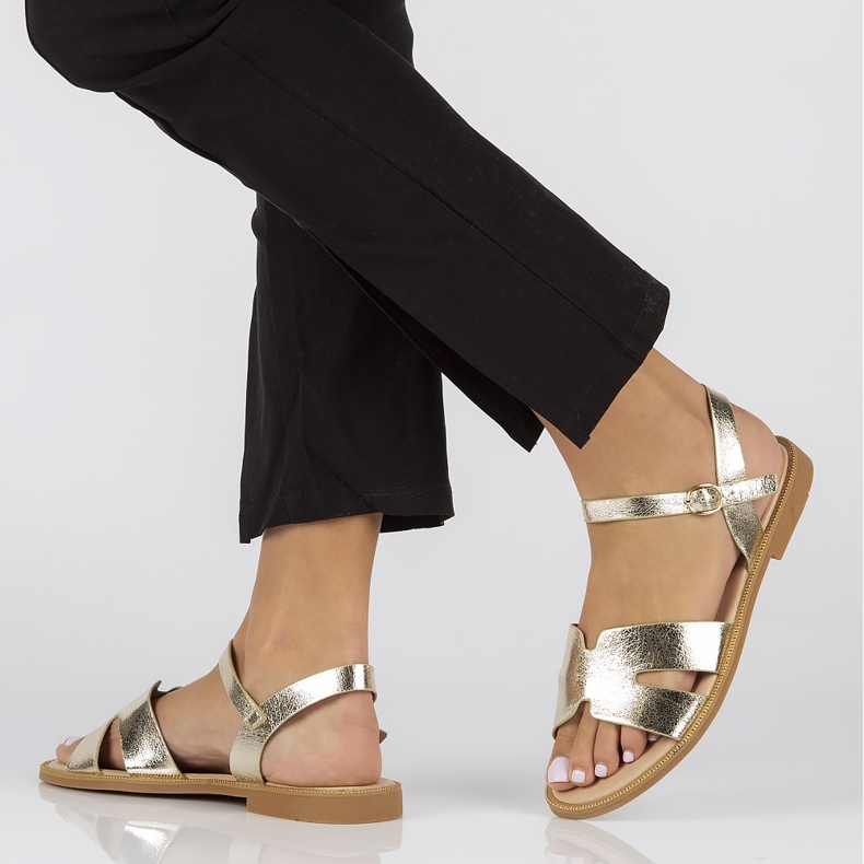 Zlaté sandály Filippo DS3702 / 22 Go zlatý 1