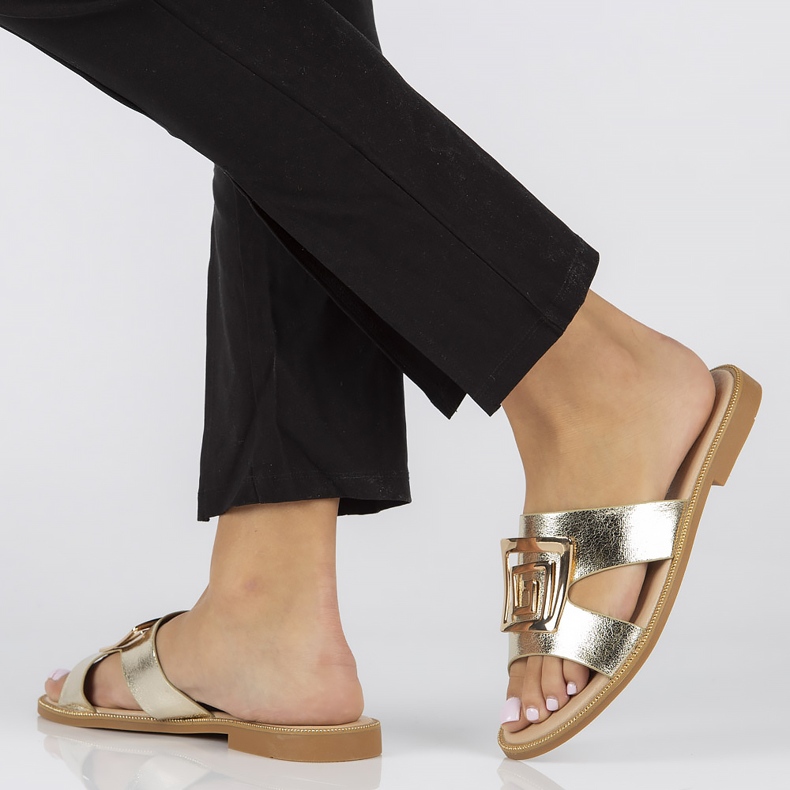 Filippo DK3703 / 22 Go zlaté pantofle zlatý 1