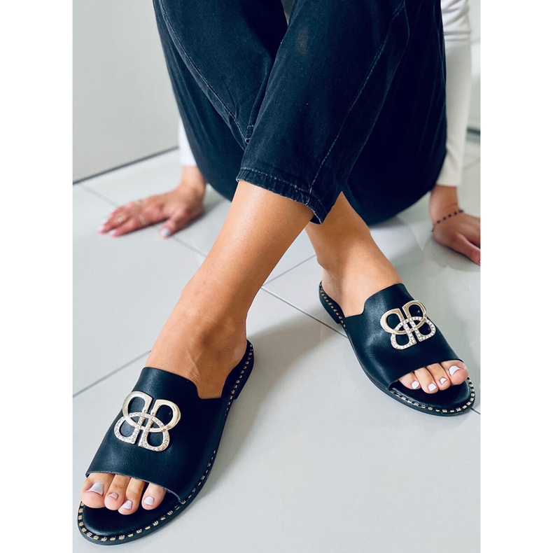 Dámské pantofle Inday Black černá 2 Dámské pantofle Inday Black černá 2