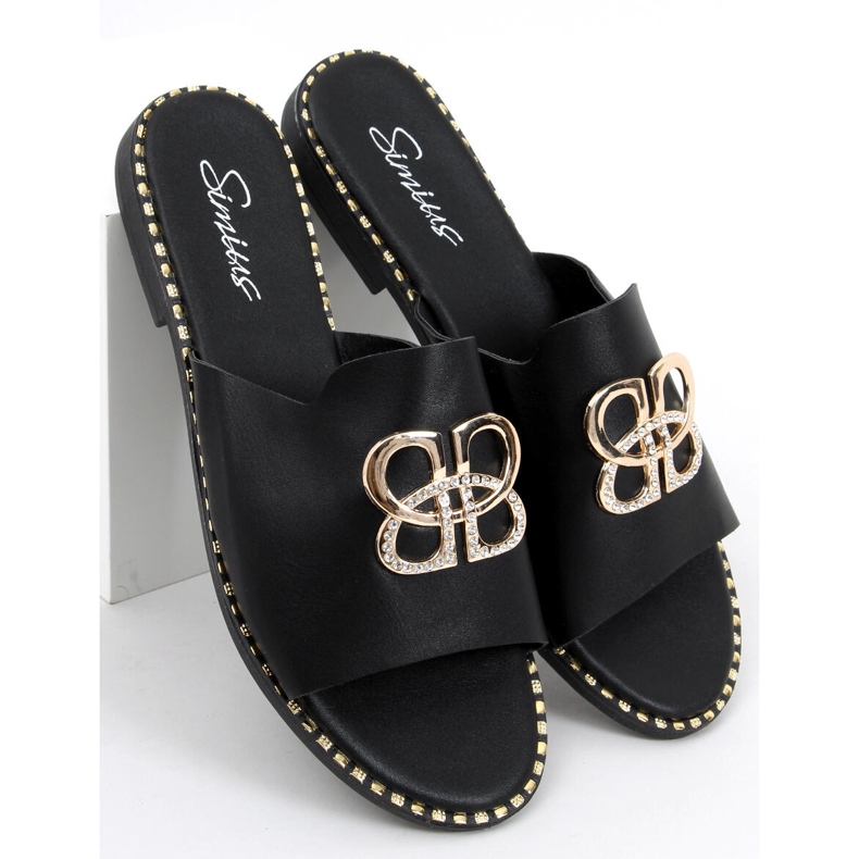 Dámské pantofle Inday Black černá 1 Dámské pantofle Inday Black černá 1