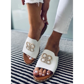 Dámské pantofle Inday White bílý 2 Dámské pantofle Inday White bílý 2