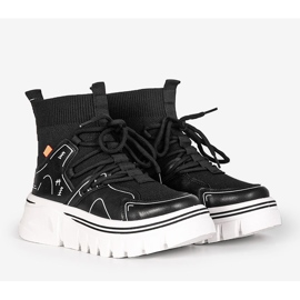 Černé kotníkové tenisky Toler černá 1