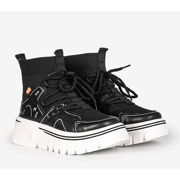 Černé kotníkové tenisky Toler černá 1