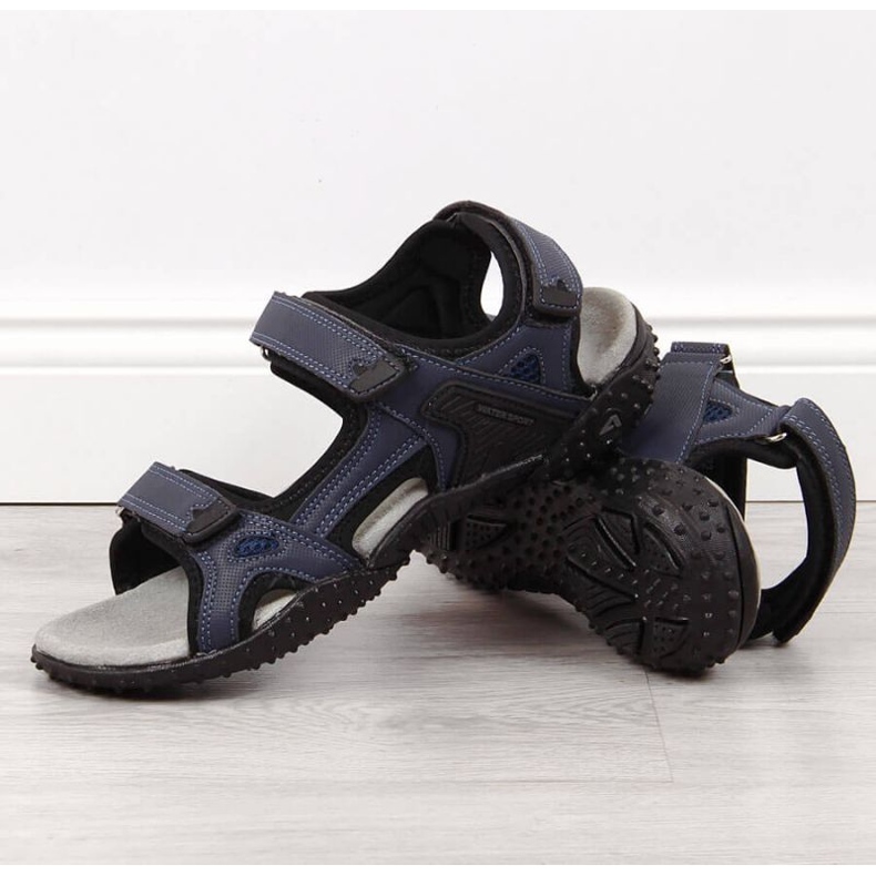 Sportovní sandály American Club W AM887B tmavě modré na suchý zip námořnická modrá 2