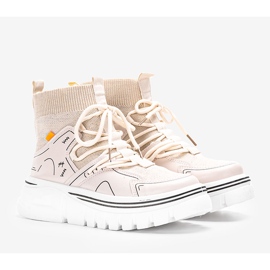 Béžové kotníkové tenisky Toler béžový 1