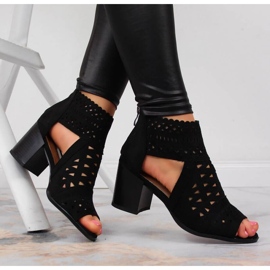 Prolamované sandály T.Sokolski W SCA158 černé černá 2