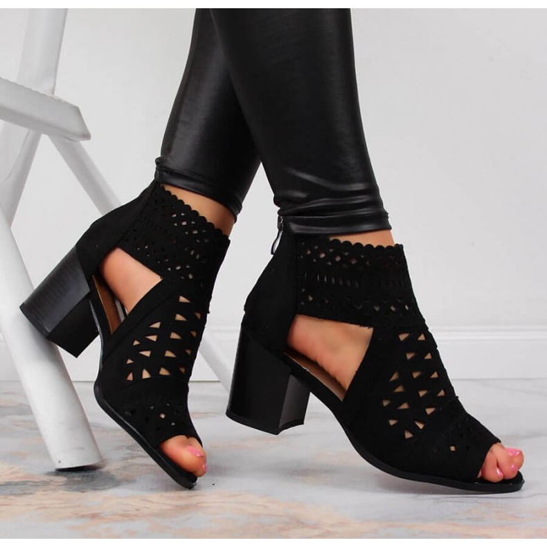 Prolamované sandály T.Sokolski W SCA158 černé černá 2