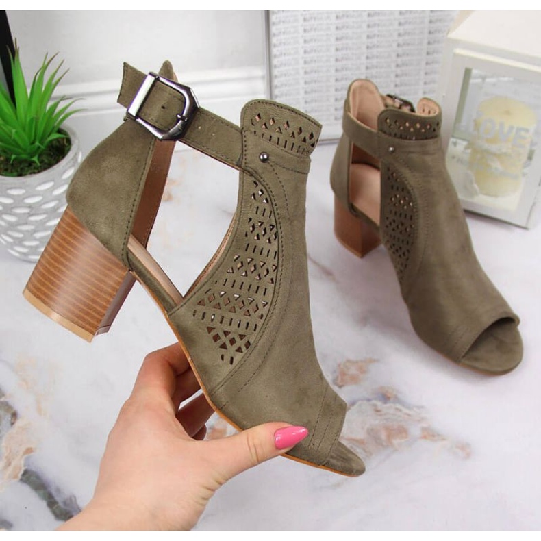 Prolamované sandály T.Sokolski W SCA159B khaki 1