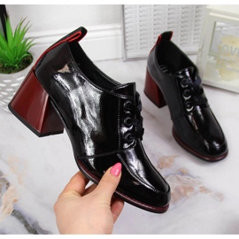 Kožené boty na bloku Filippo W PAW350 černé černá 1