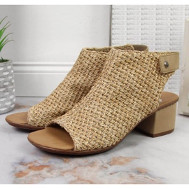 Uzavřené sandály Rieker M RKR538 béžové béžový vícebarevný 2