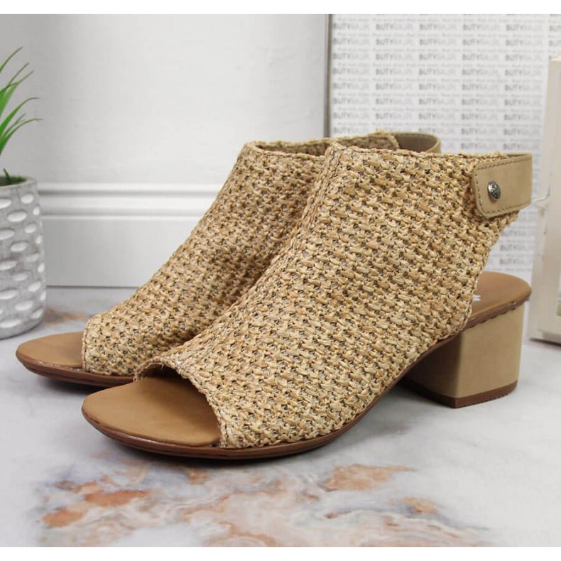 Uzavřené sandály Rieker M RKR538 béžové béžový vícebarevný 2