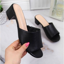 Pantofle na bloku Sergio Leone W SK375A černé černá 1