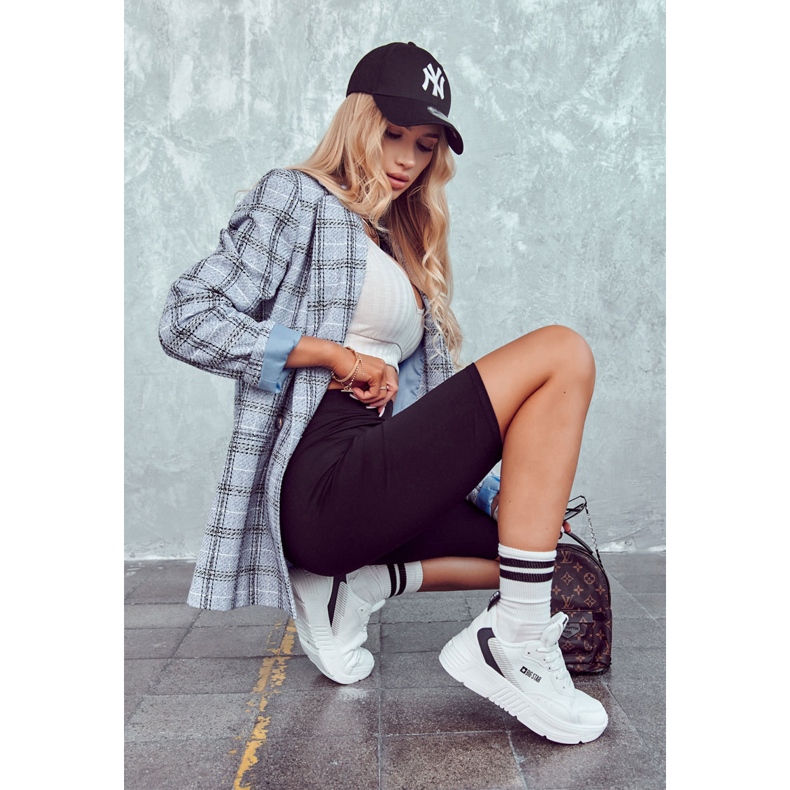 Módní tenisky Sportovní obuv Big Star JJ274596 Bílá bílý 4 Módní tenisky Sportovní obuv Big Star JJ274596 Bílá bílý 4