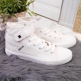 Bílé tenisky na suchý zip Big Star V274541SS20 bílý 2