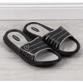 Černé pánské gumové pantofle Atletico černá 2