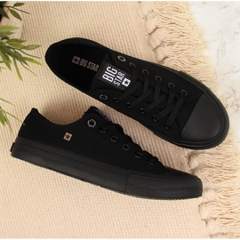 Černé nízké tenisky Big Star AA274009 černý 2