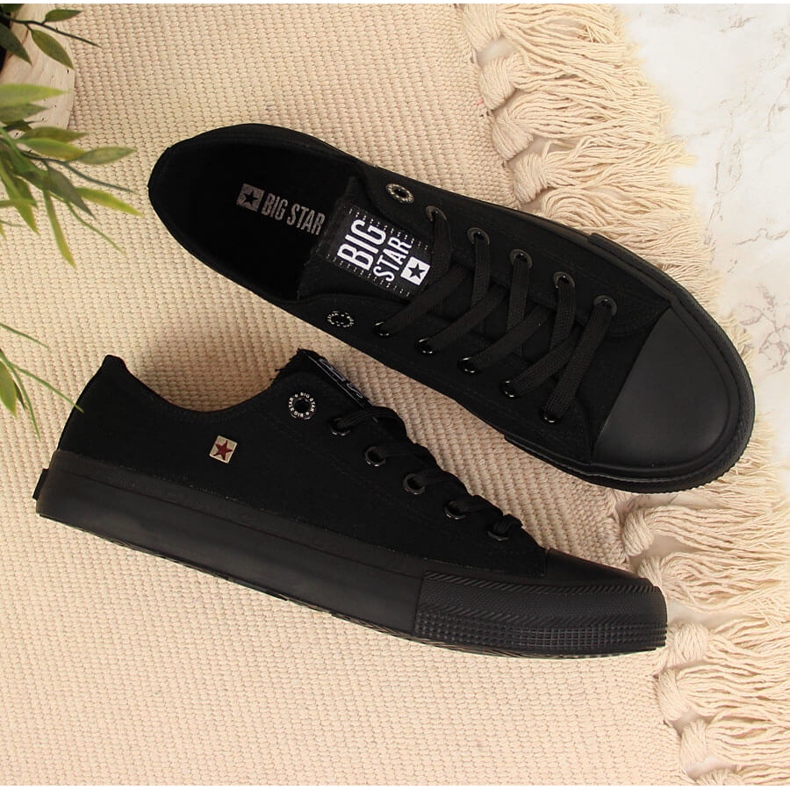 Černé nízké tenisky Big Star AA274009 černý 2