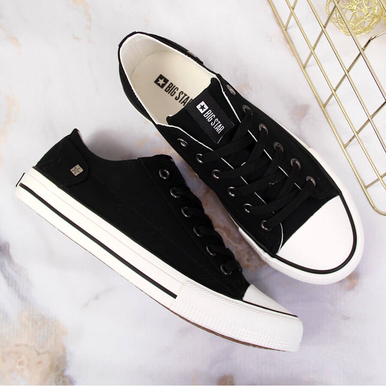 Černé nízké tenisky Big Star DD274338 černá 1