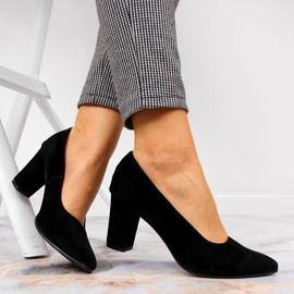 Lodičky na post černé semišové Monique černý 2