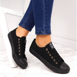 News Dámské nízké tenisky černé NOVINKA černý 1