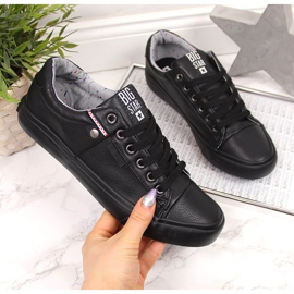 Nízká eko kůže černá Big Star GG274061 černý 2