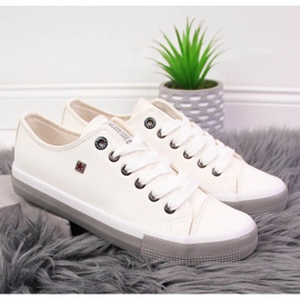 Bílé nízké tenisky z eko kůže Big Star II274230 bílý 2 Bílé nízké tenisky z eko kůže Big Star II274230 bílý 2