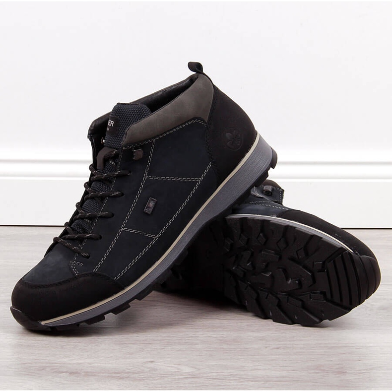 Pánské zateplené kozačky Rieker F5740-00 v tmavě modré barvě námořnická modrá 1