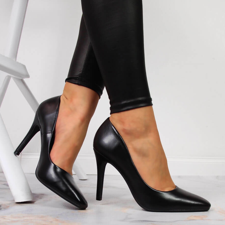 Lodičky na vysokém podpatku černé Seastar černá 1