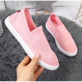 Dámské slip on tenisky světle růžové Big Star FF274A606 růžový 1 Dámské slip on tenisky světle růžové Big Star FF274A606 růžový 1