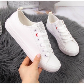 Nízký bílý textil Big Star JJ274001 2