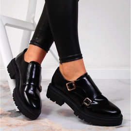 Dámské černé lakované boty na platformě Laura La.Fi černý 2