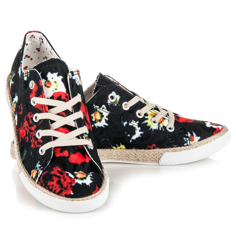 Kylie Šněrovací espadrilky černá 1 Kylie Šněrovací espadrilky černá 1