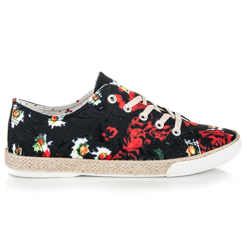 Kylie Šněrovací espadrilky černý 2