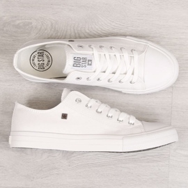 Pánské bílé tenisky z eko kůže Big Star V174347 bílý 1