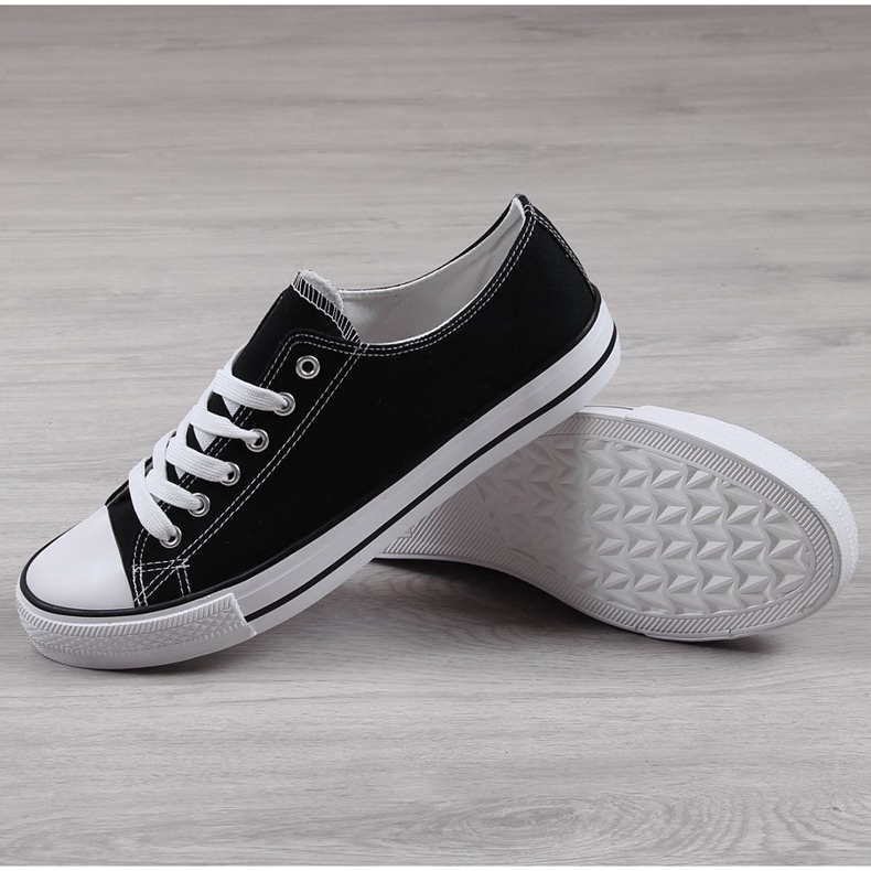 Černé pánské nízké tenisky Atletico černá 1