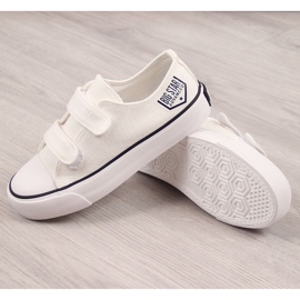Dětské bílé tenisky na suchý zip Big Star FF374061 bílý 1