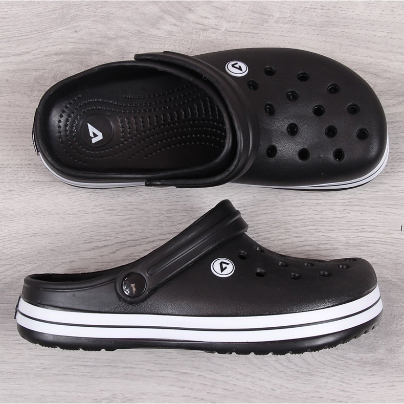 Dětské bazénové pantofle American Club černé černá 1