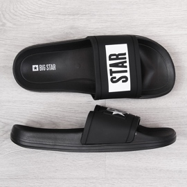 Dětské černé bazénové pantofle Big Star DD374150 černá 2